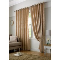 Tivoli Ready Made Eyelet Curtains Latte