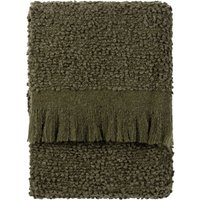 Ulsmere Boucle Fringed Throw 130cm x 180cm Lichen