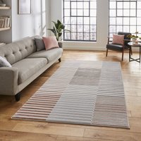 Apollo 2681 Modern Linear Rug Grey Rose