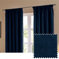 Furn Ultimate Velvet Ready Made Blackout Curtains Royal