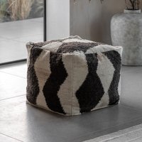 Visby Mono 50cm Pouffe Black