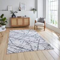 Artemis B8403A Metallic Effect Yarn Rug Silver