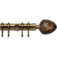 Alexia 28mm Curtain Pole Antique Brass