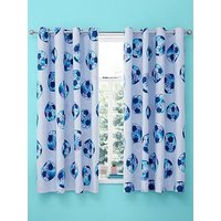 Catherine Lansfield Tie Dye Football Reversible Eyelet Curtains W168Xd183Cm(W66Xd72Inches)