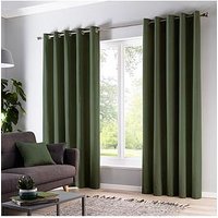 Fusion Sorbonne Lined Eyelet Curtains