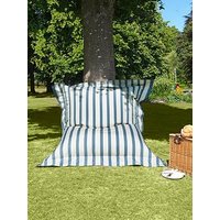 Rucomfy Indoor/Outdoor Striped Giant Squarbie Adult Beanbag