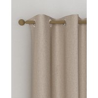 M&S Anti Allergy Eyelet Blackout Temperature Smart Curtains Champagne